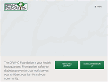 Tablet Screenshot of dfwhcfoundation.org